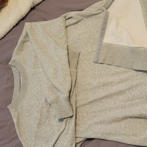 Aerie Fuzzy Grey Crew